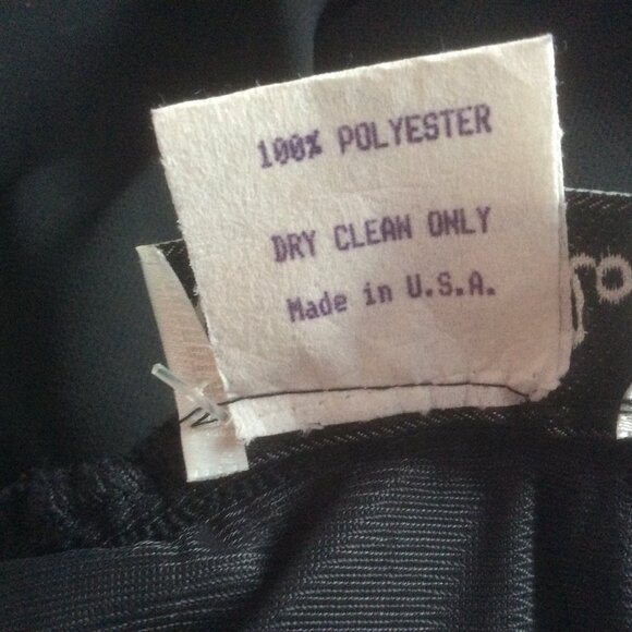 Pappagallo Vintage Black Whimsigoth Chiffon Romantic Maxi Skirt Size 12 - Picture 4 of 5